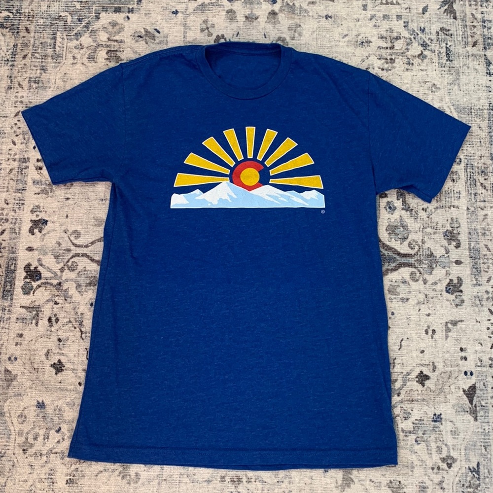 Men’s Blue Short Sleeve Colorado T-shirt